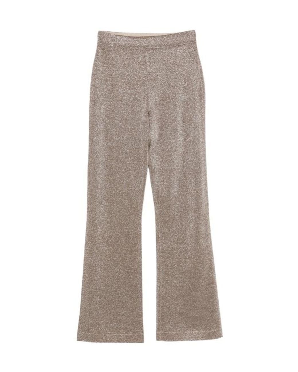 Missoni Gray Metallic-Effect Trousers
