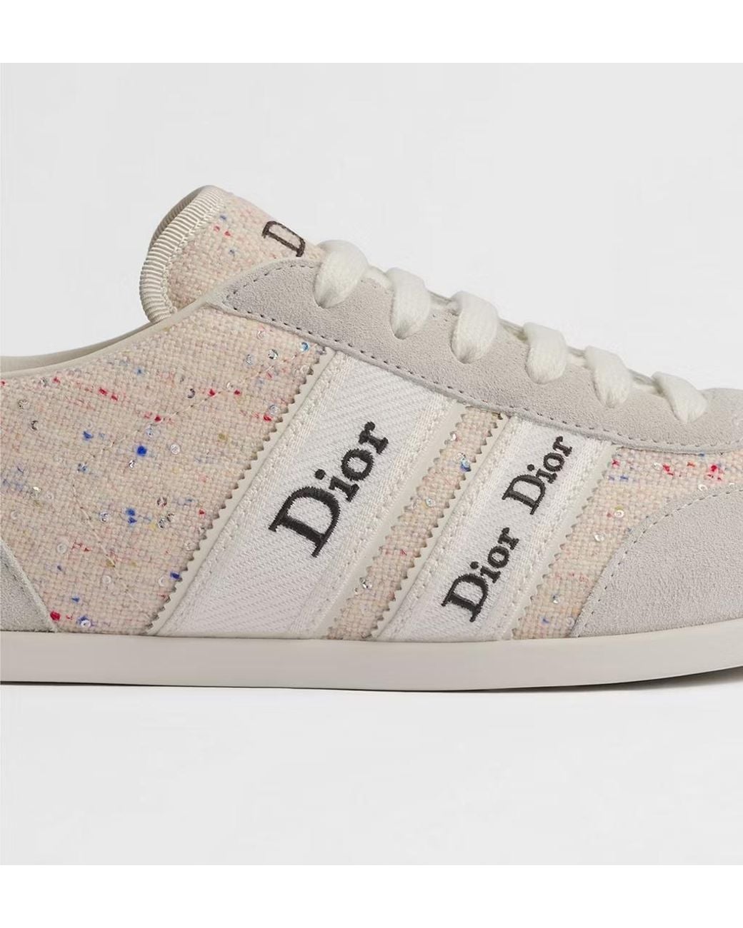 Dior White Ribbon Sneaker