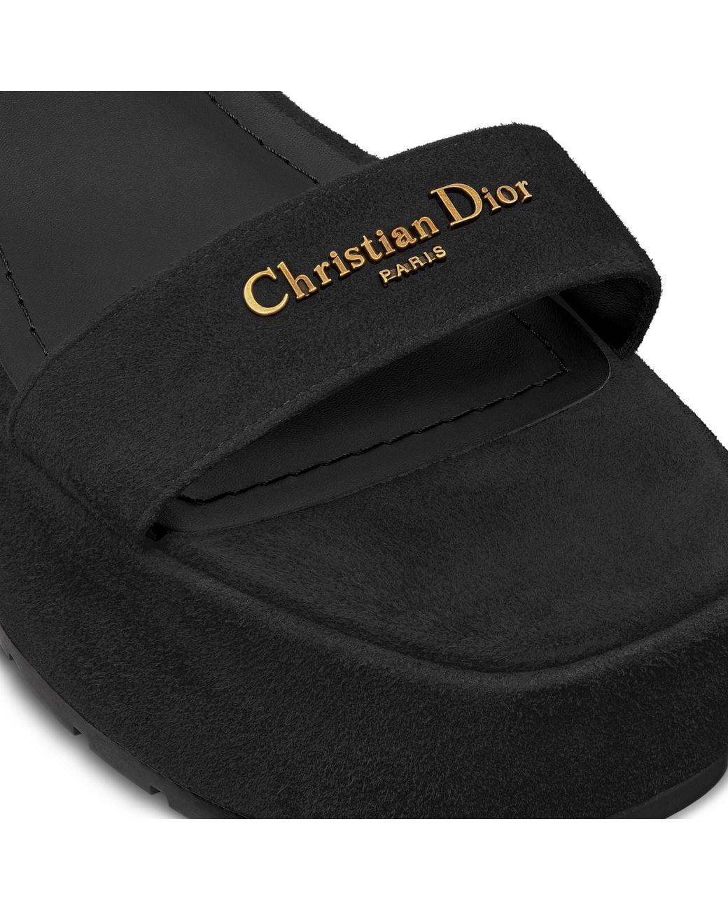 Dior Christian D-Lane Platform Sandals in Black | Lyst