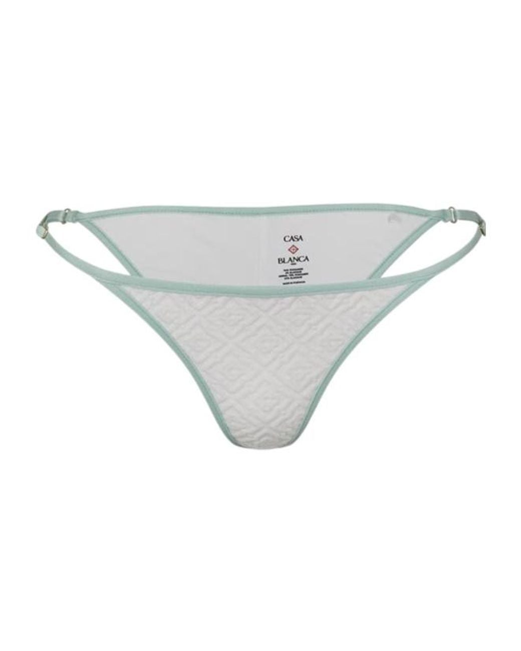 Casablanca Gray Textured Bikini Bottoms