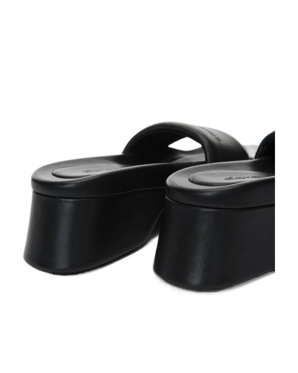 Alexander Wang Black Platform Float Slides