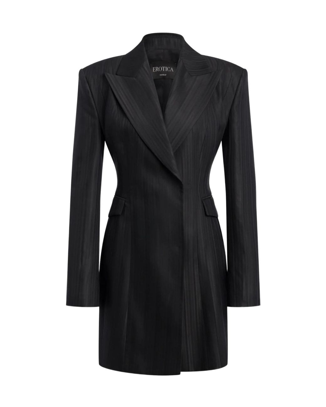 Dondup Black Long-Sleeved Dress