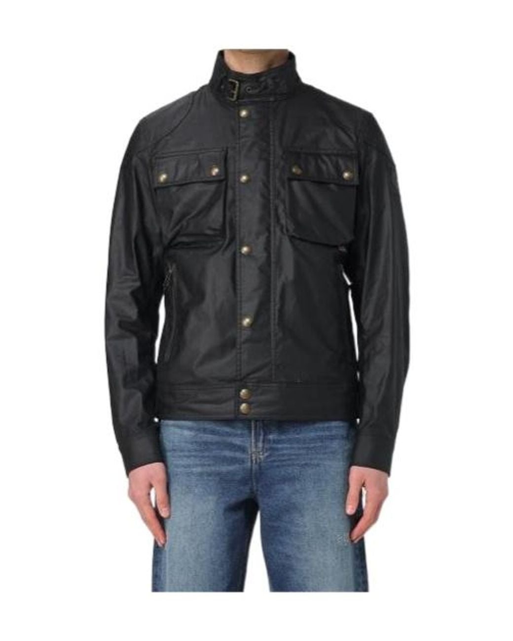 Belstaff Black Racemaster Military Jacket for men
