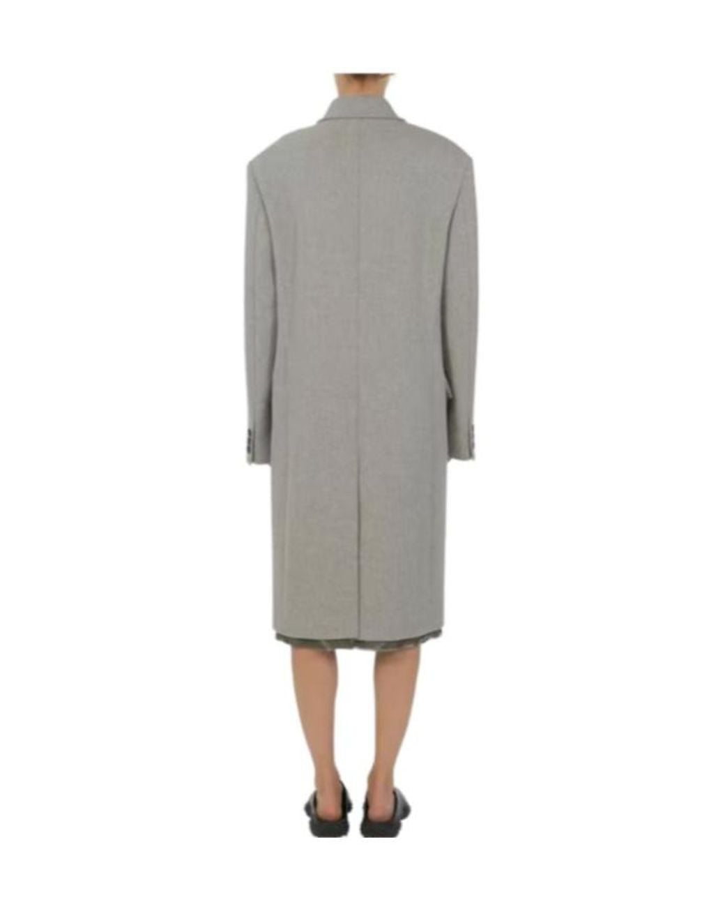 Miu Miu Gray Lapel Coat