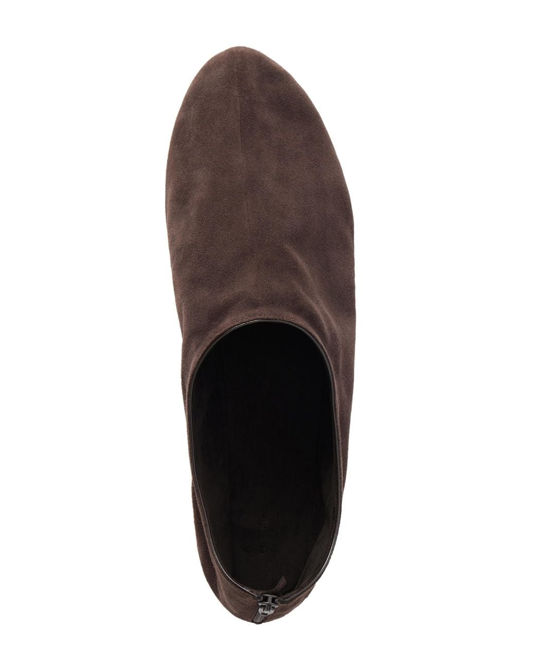 The Row Brown Stellene Moka Goat Suede Slippers