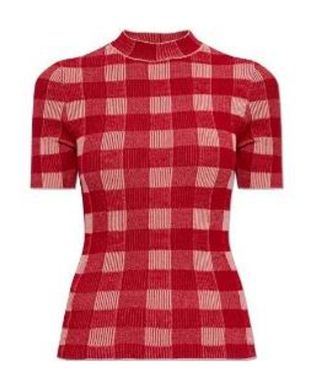 AMI Ami Checkered Short Sleeves Sweater