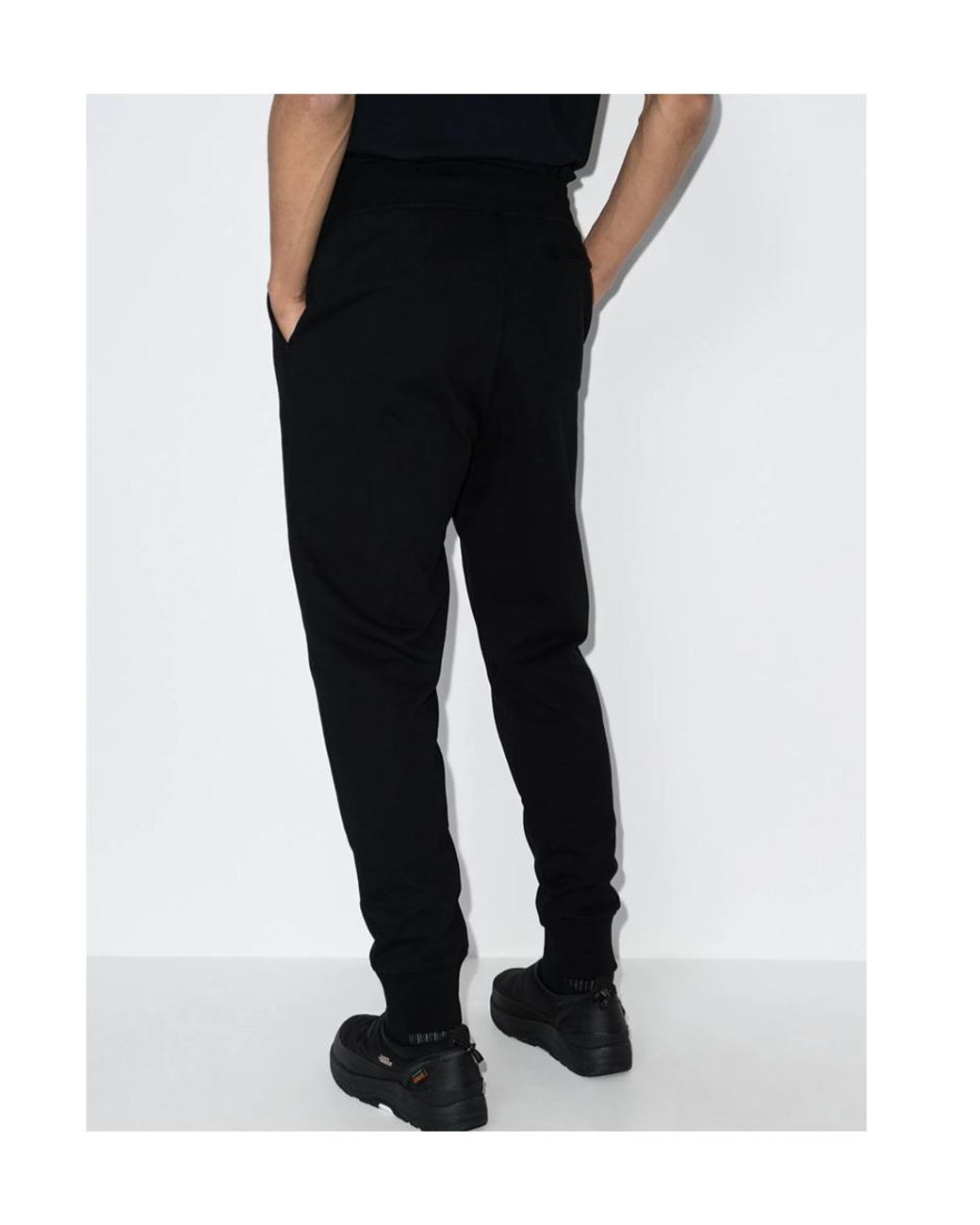 Canada Goose Black Logo Patch Drawstring Track Pants for men