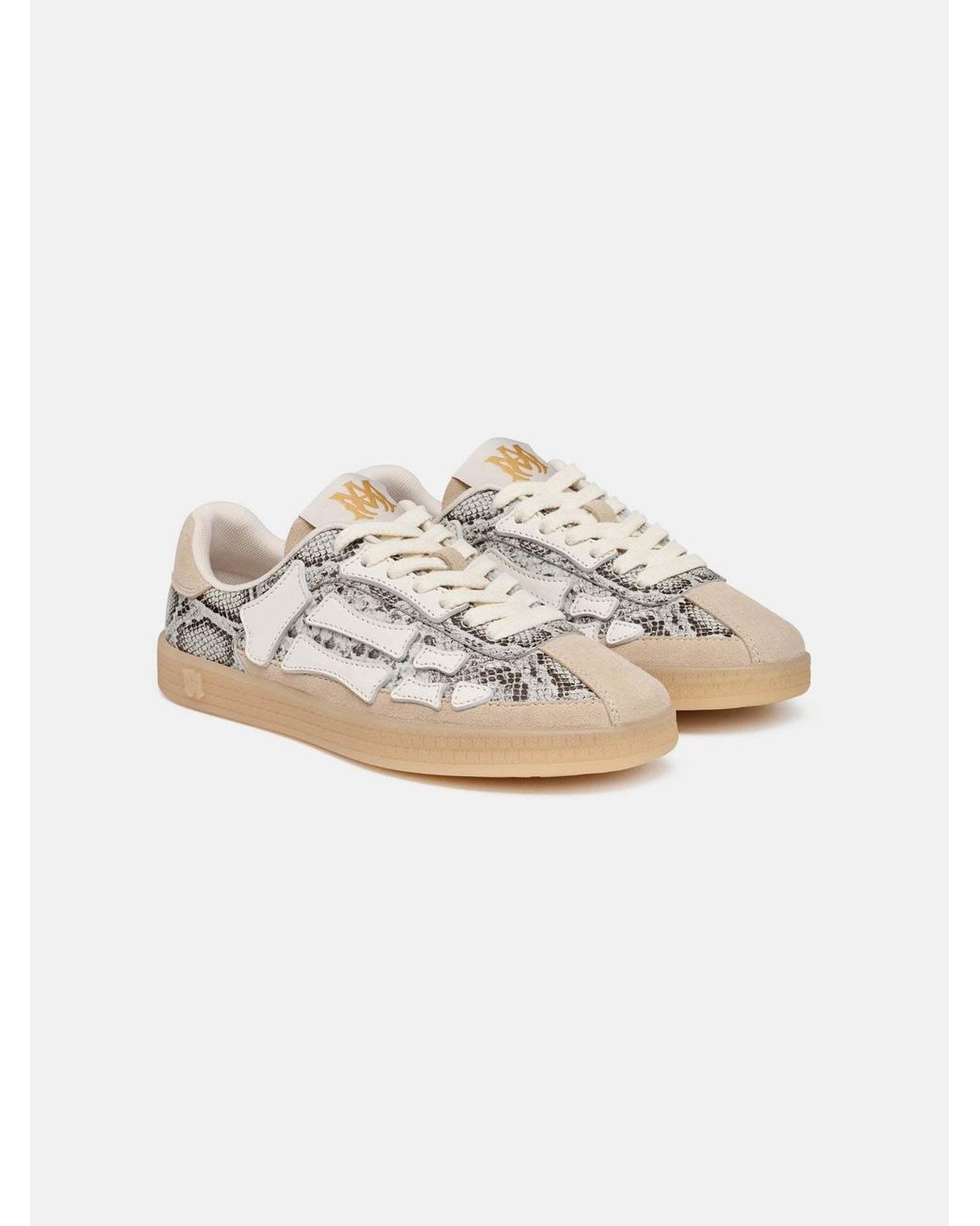 Amiri White Pacific Bones Low-Top Sneakers