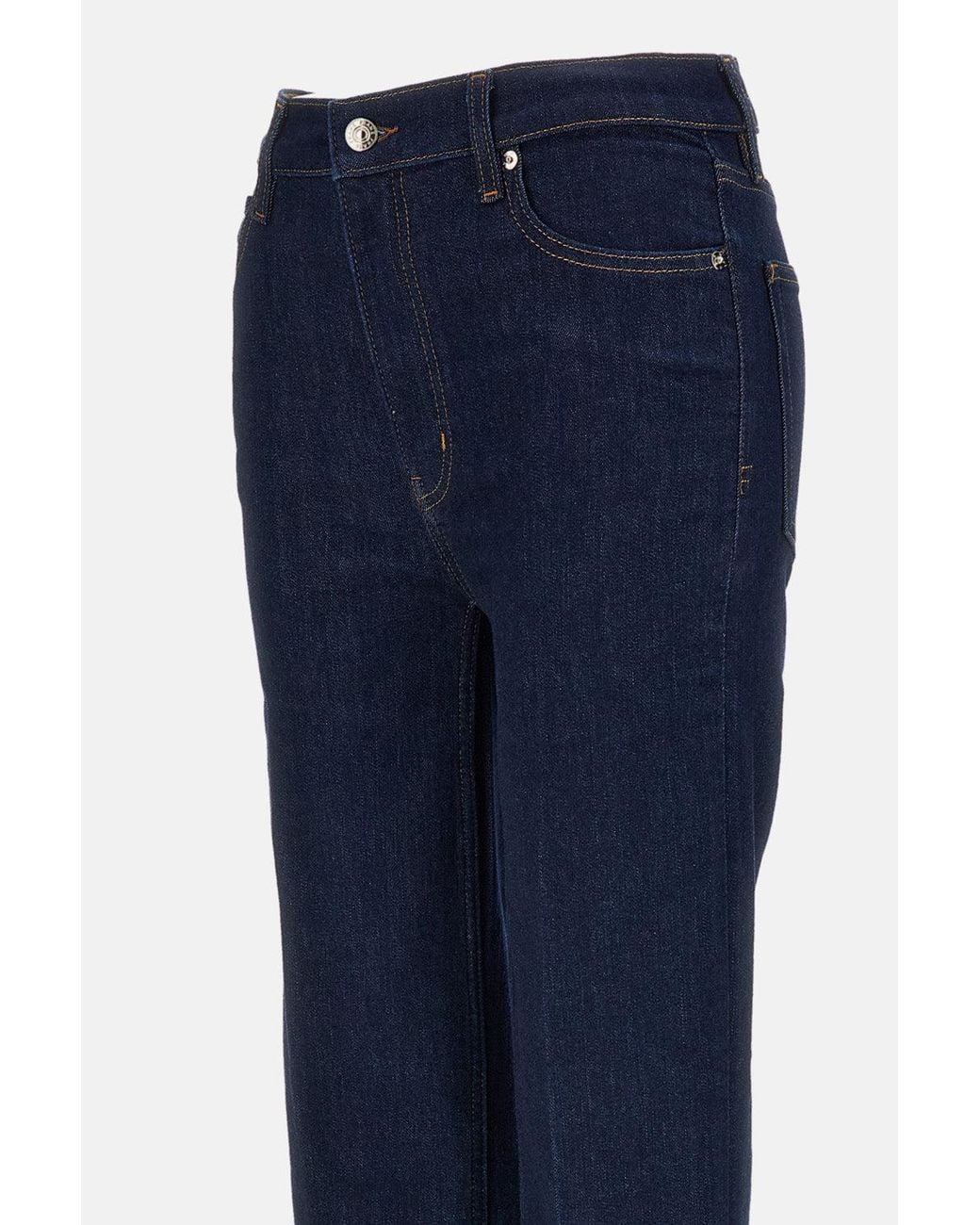 FRAME Blue Le Sleek Straight Jeans