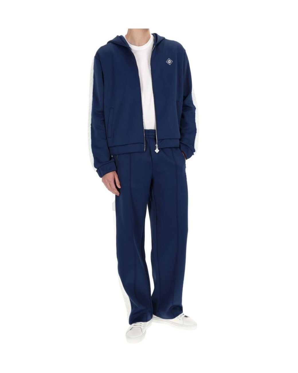 Casablanca Blue Wide Leg Track Trousers for men