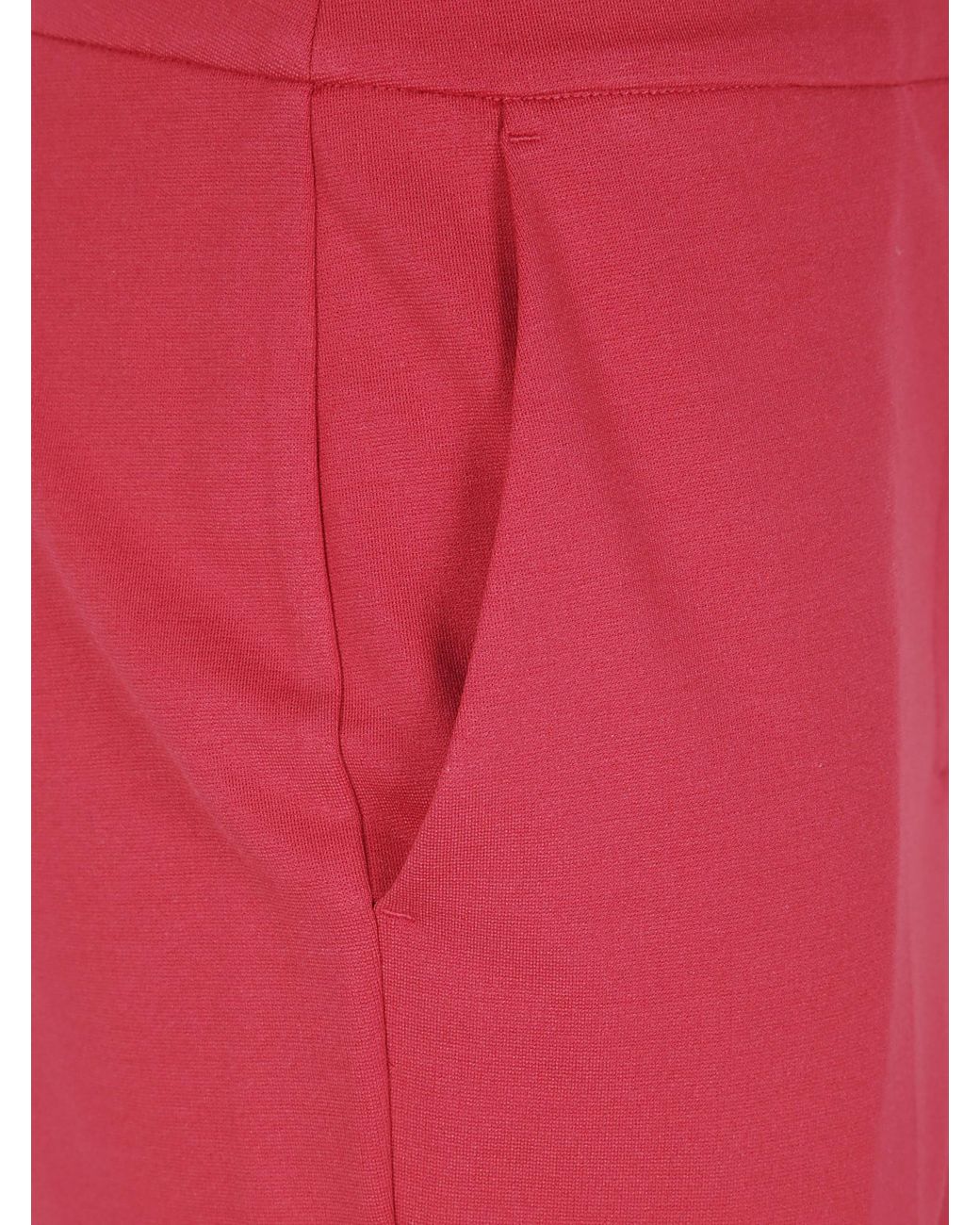 Twinset Red Ironed Crease Cigarette Trousers
