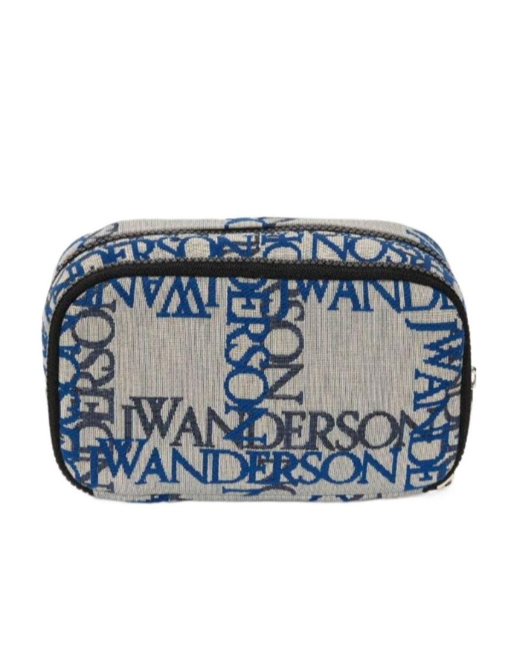 J.W. Anderson Blue Jw Anderson Double Zipped Logo-Jacquard Pouch for men