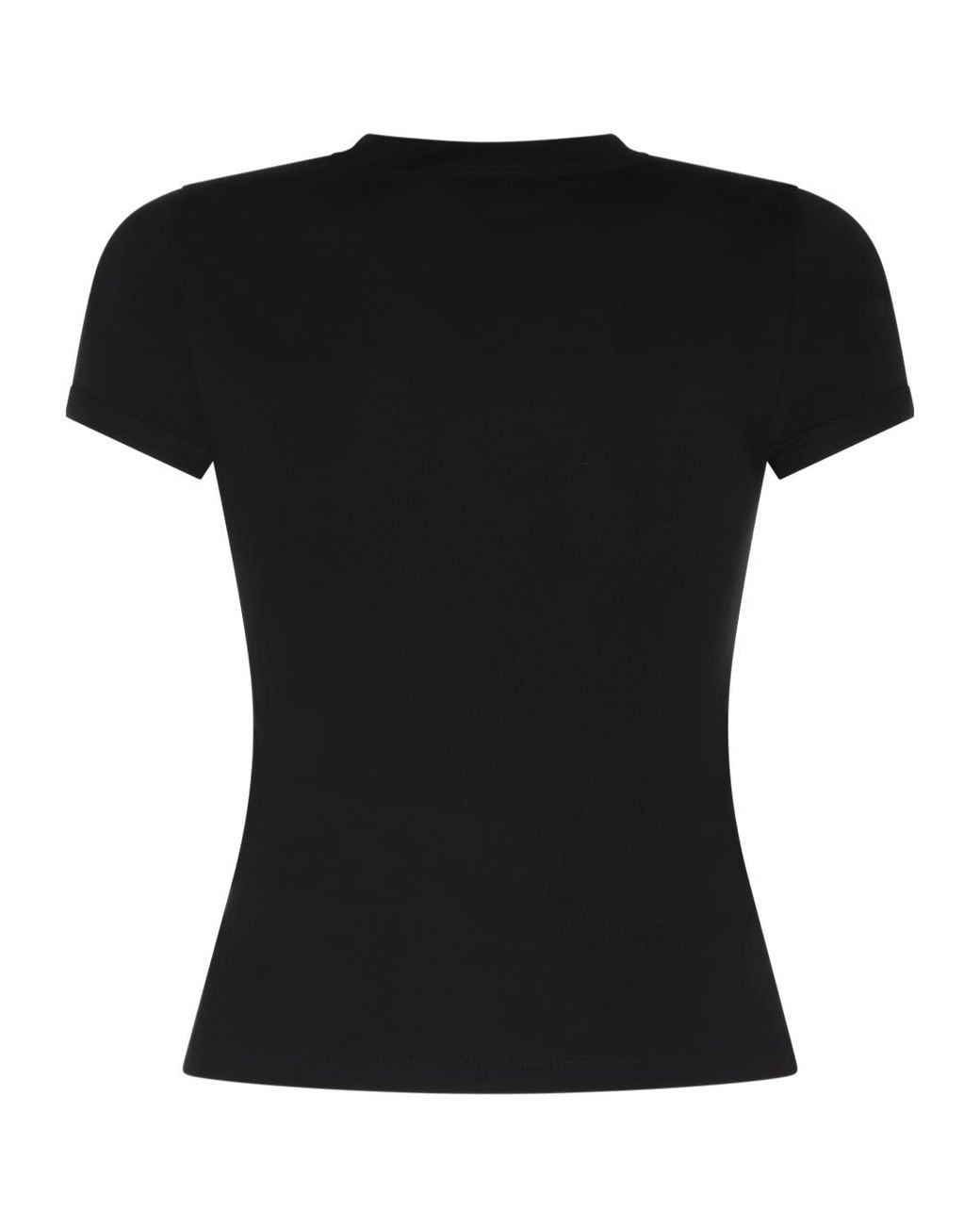 Saint Laurent Black Crewneck Short-Sleeved T-Shirt