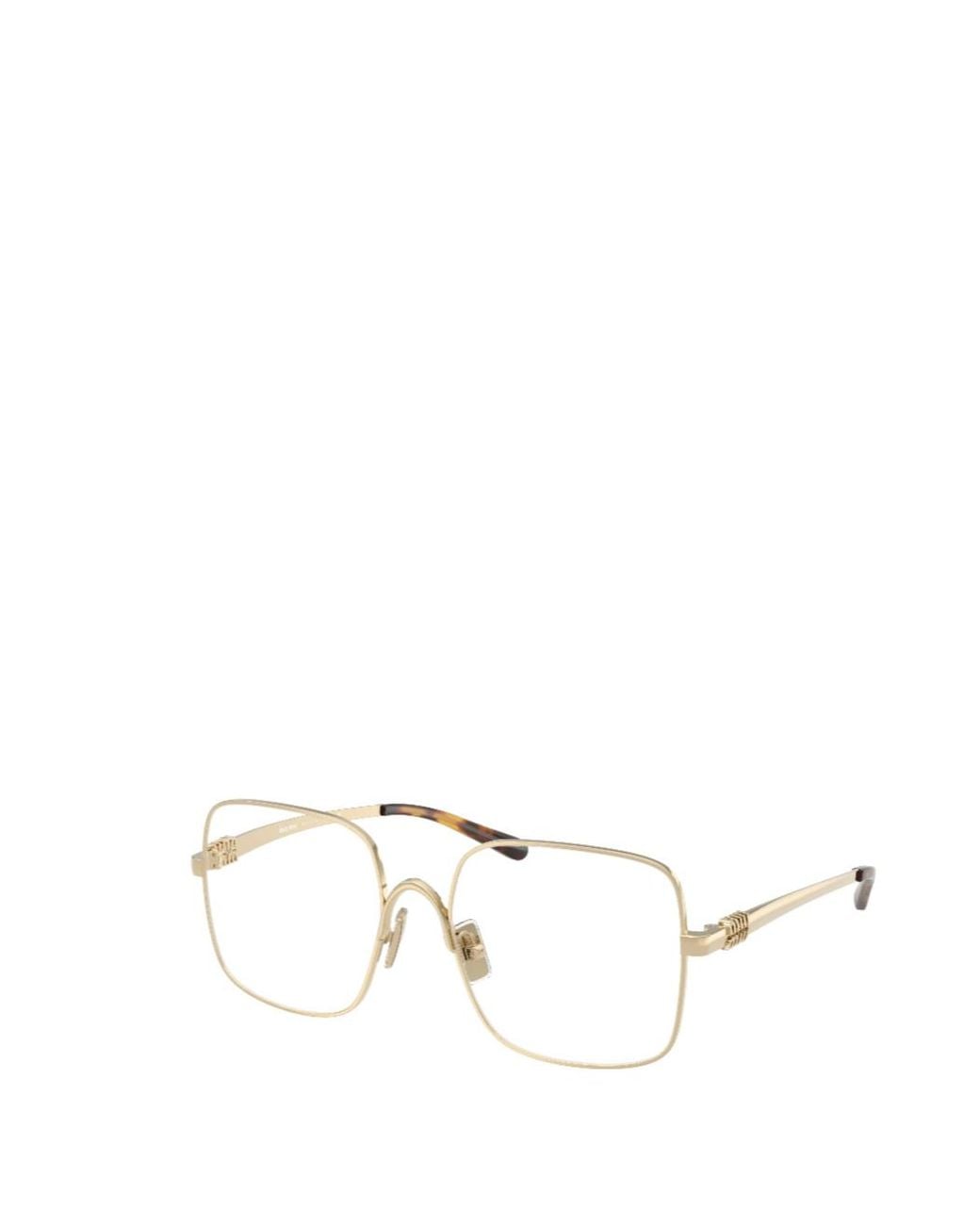 Miu Miu Natural Eyewear Square Frame Glasses