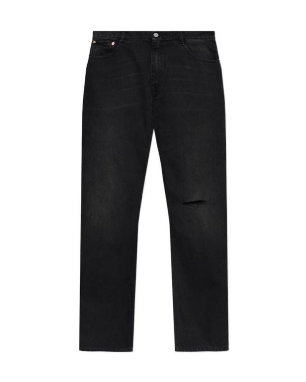 Vetements Black Belt-Loop Jeans for men