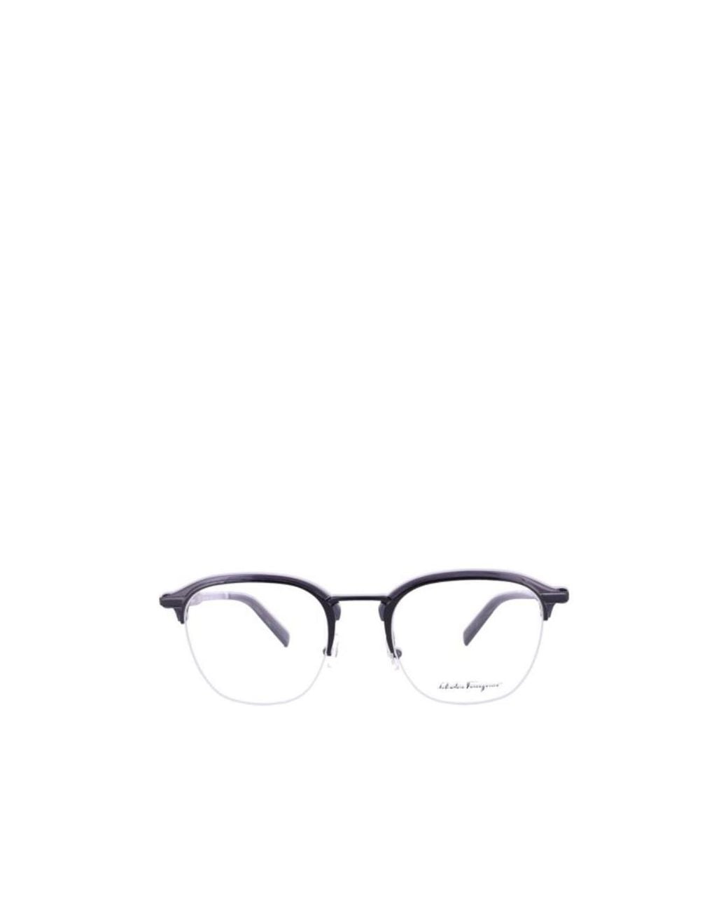 Ferragamo White Logo Optical Glasses for men