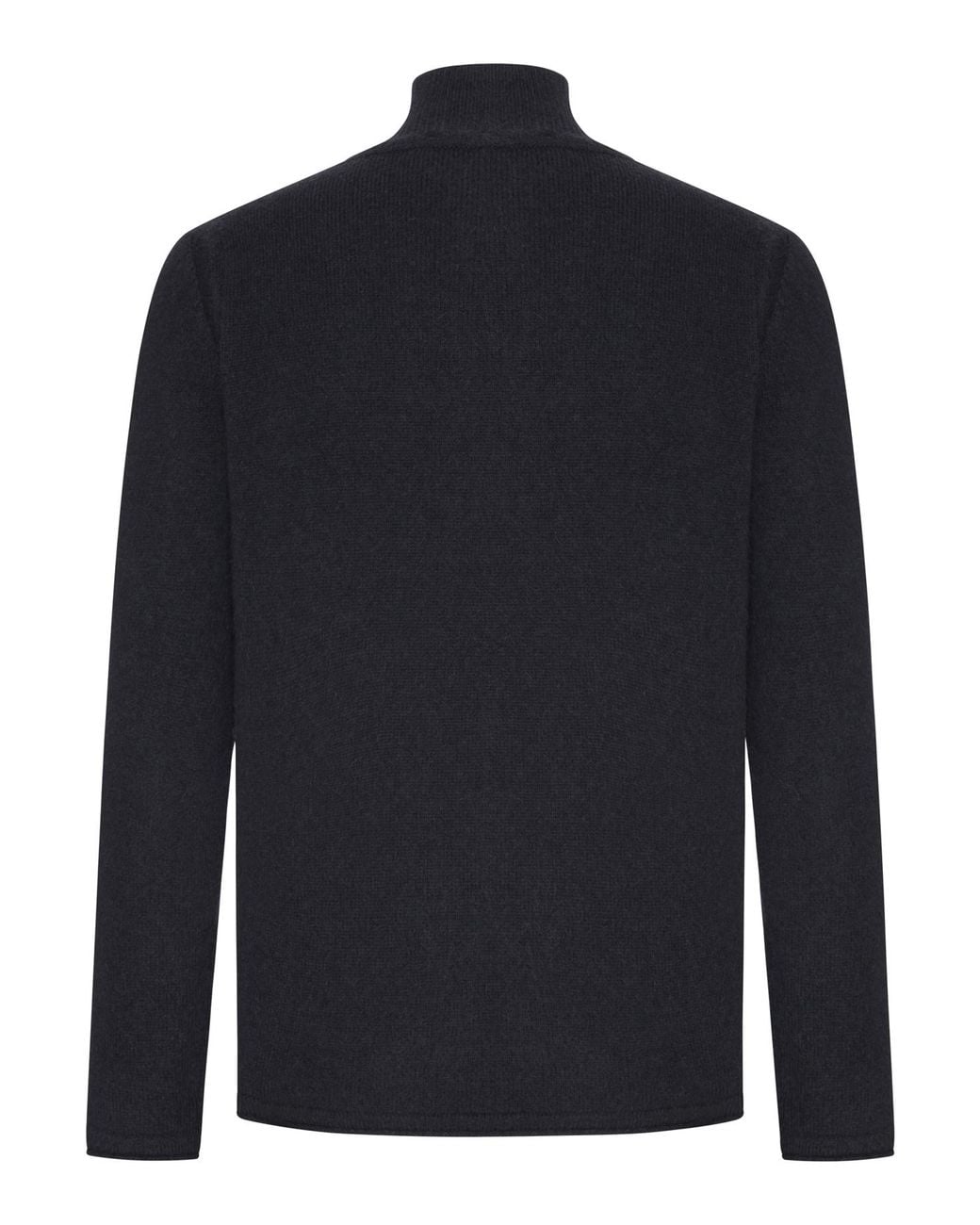 Roberto Collina Blue Mock-Neck Knitted Jumper for men