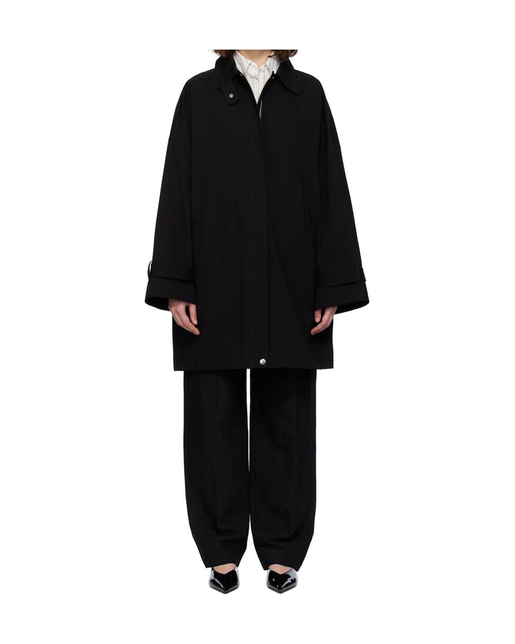 Totême  Blue Totême Oversized Trench Jacket