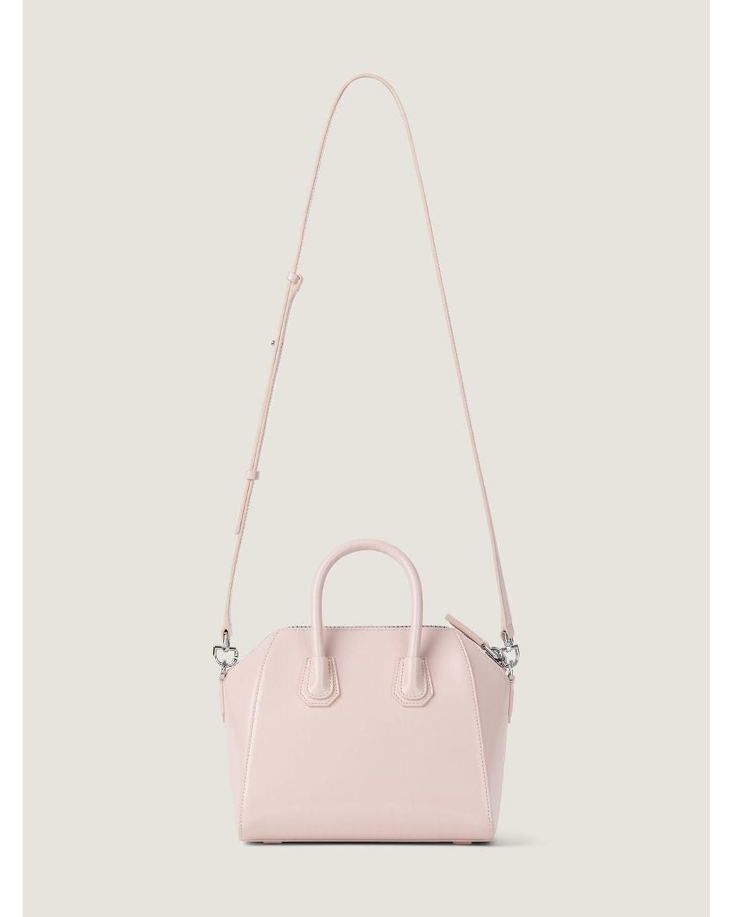 Givenchy Pink Mini Antigona Leather Tote Bag