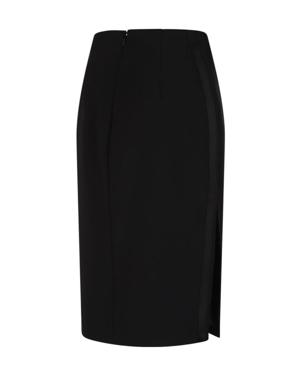 Elisabetta Franchi Black High-Waist Pencil Skirt