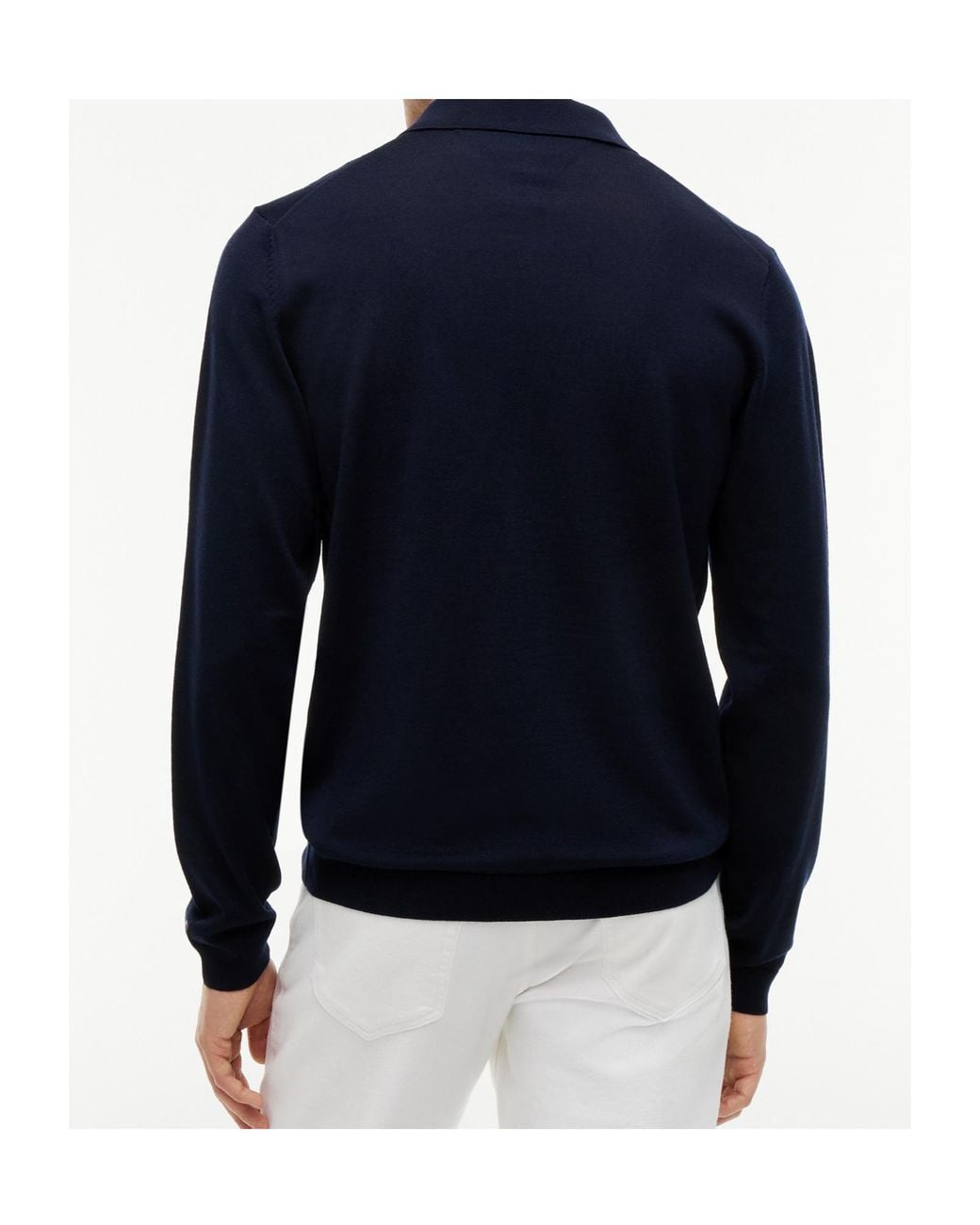 Tommy Hilfiger Blue New York Brand Pure Wool Polo Shirt for men