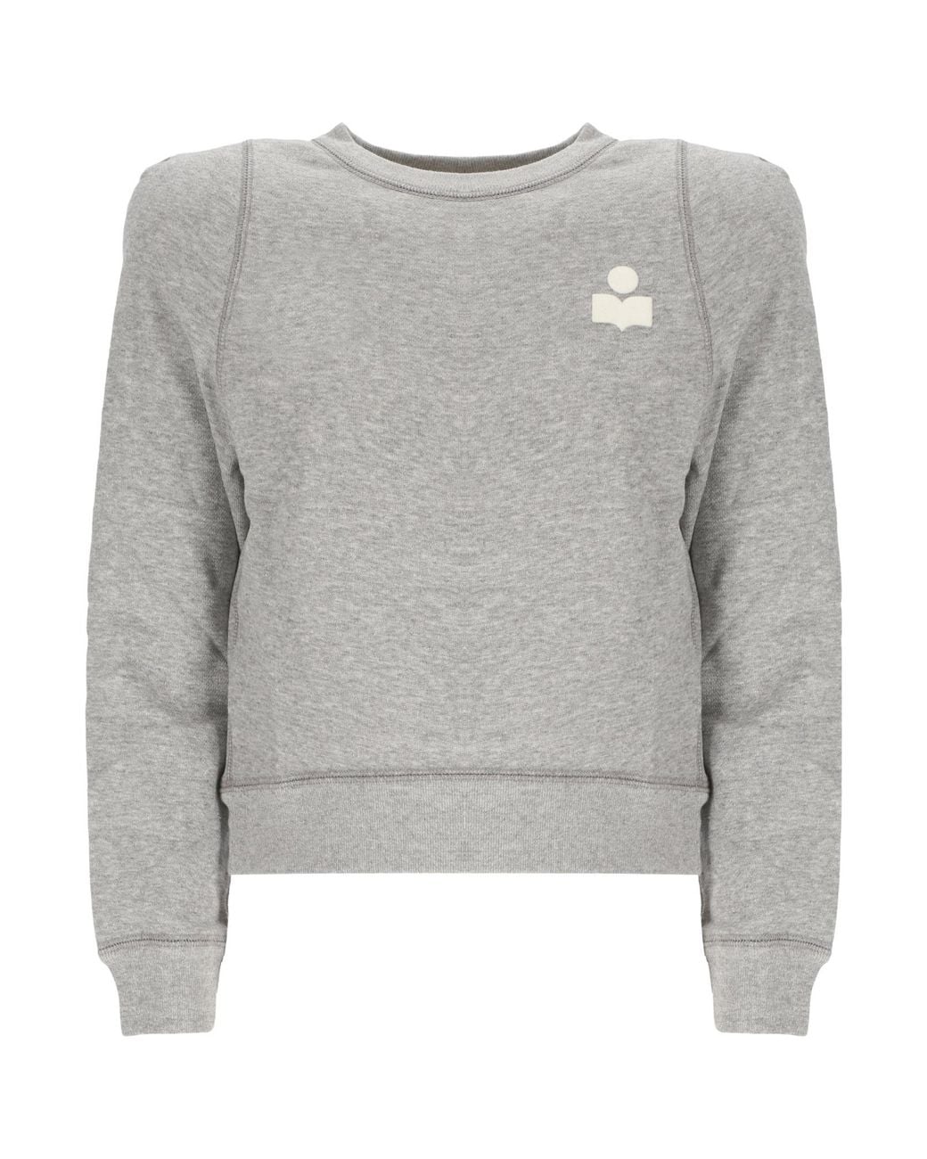 Isabel Marant Gray Isabel Marant Étoile Logo Detailed Panelled Sweatshirt