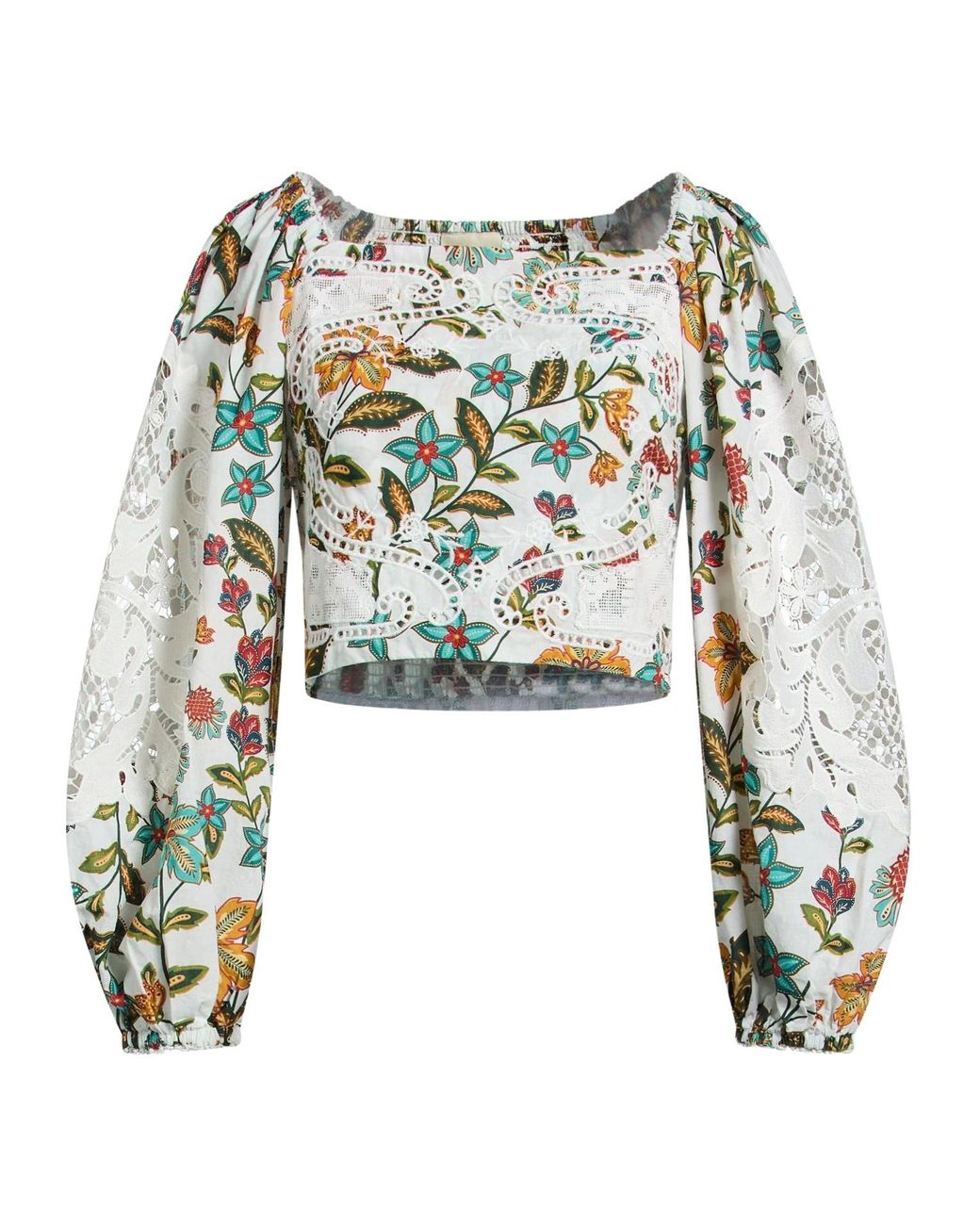 Farm Rio White Printed Tops