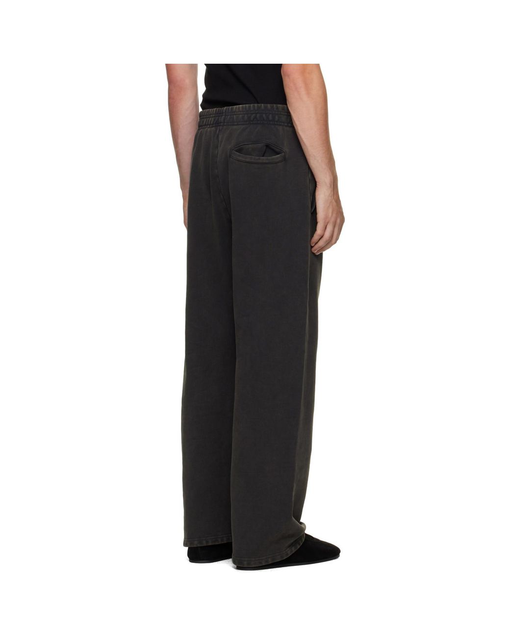 Entire studios Black Relaxed Sweatpants for men
