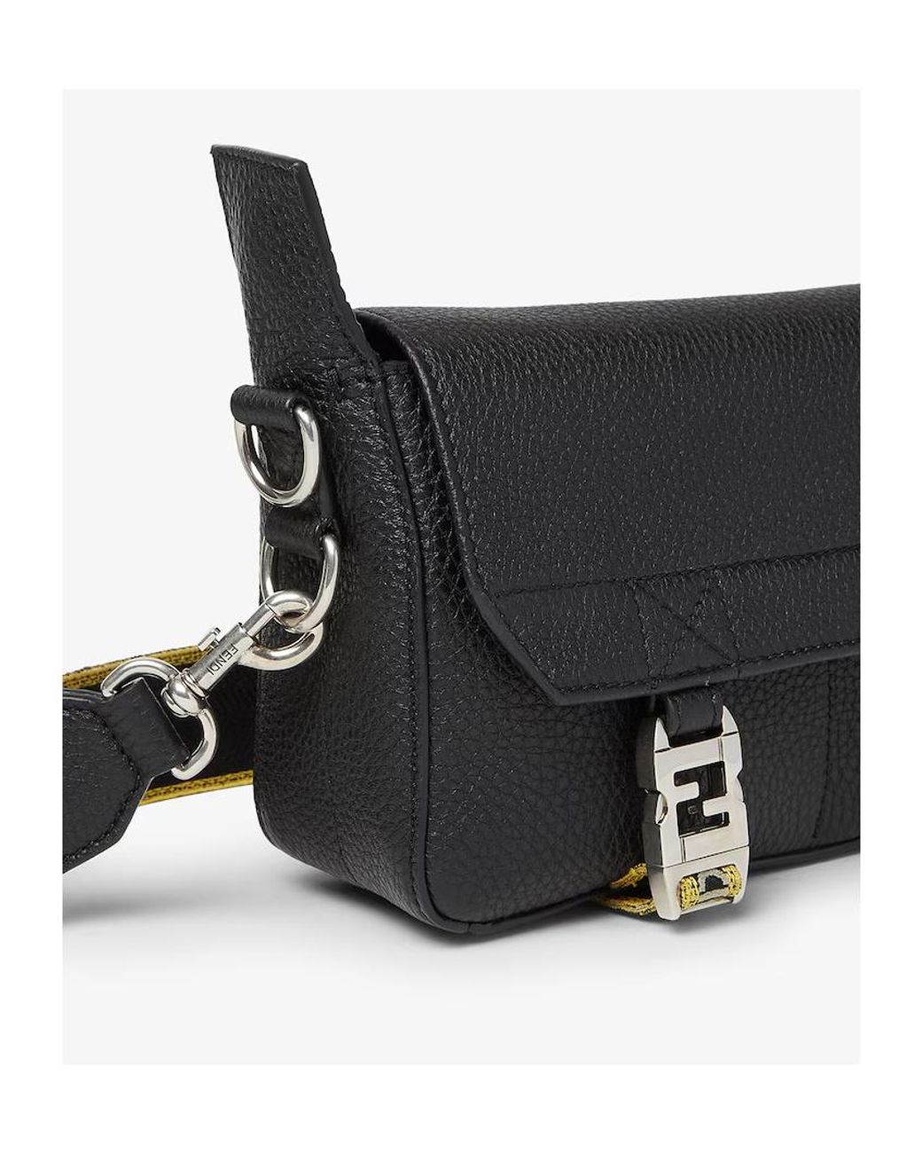 Fendi Black Flow Romano Messenger Bag for men