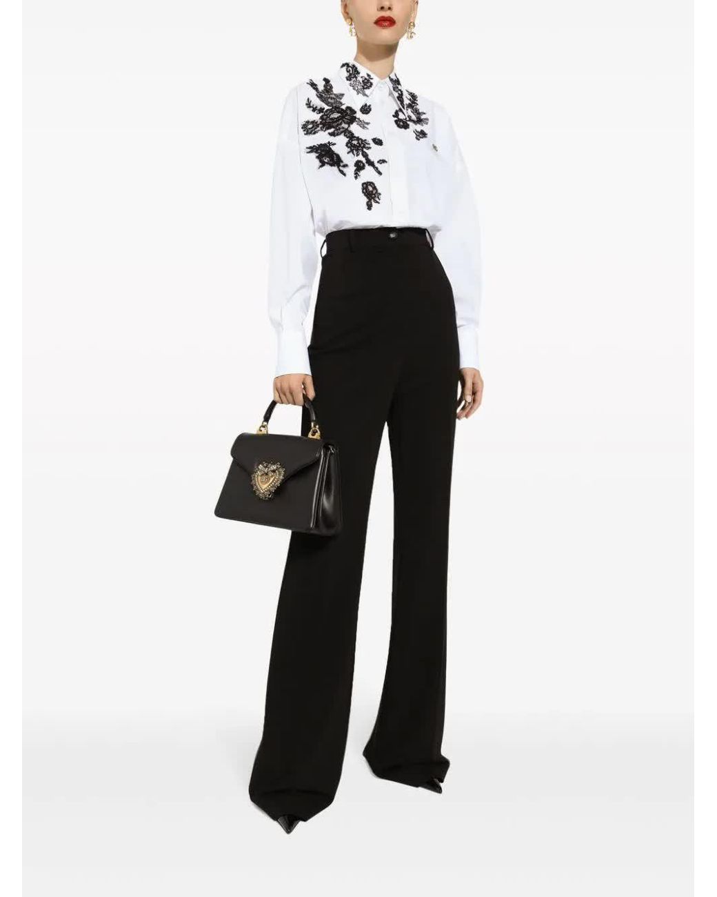 Dolce & Gabbana Black Flared Pants