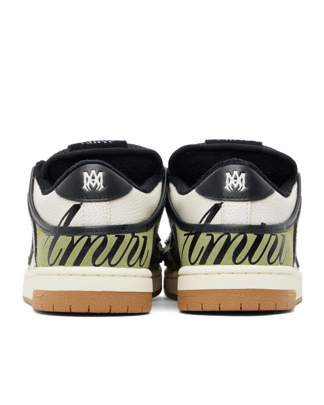 Amiri Green Lace-Up Low-Top Sneakers for men