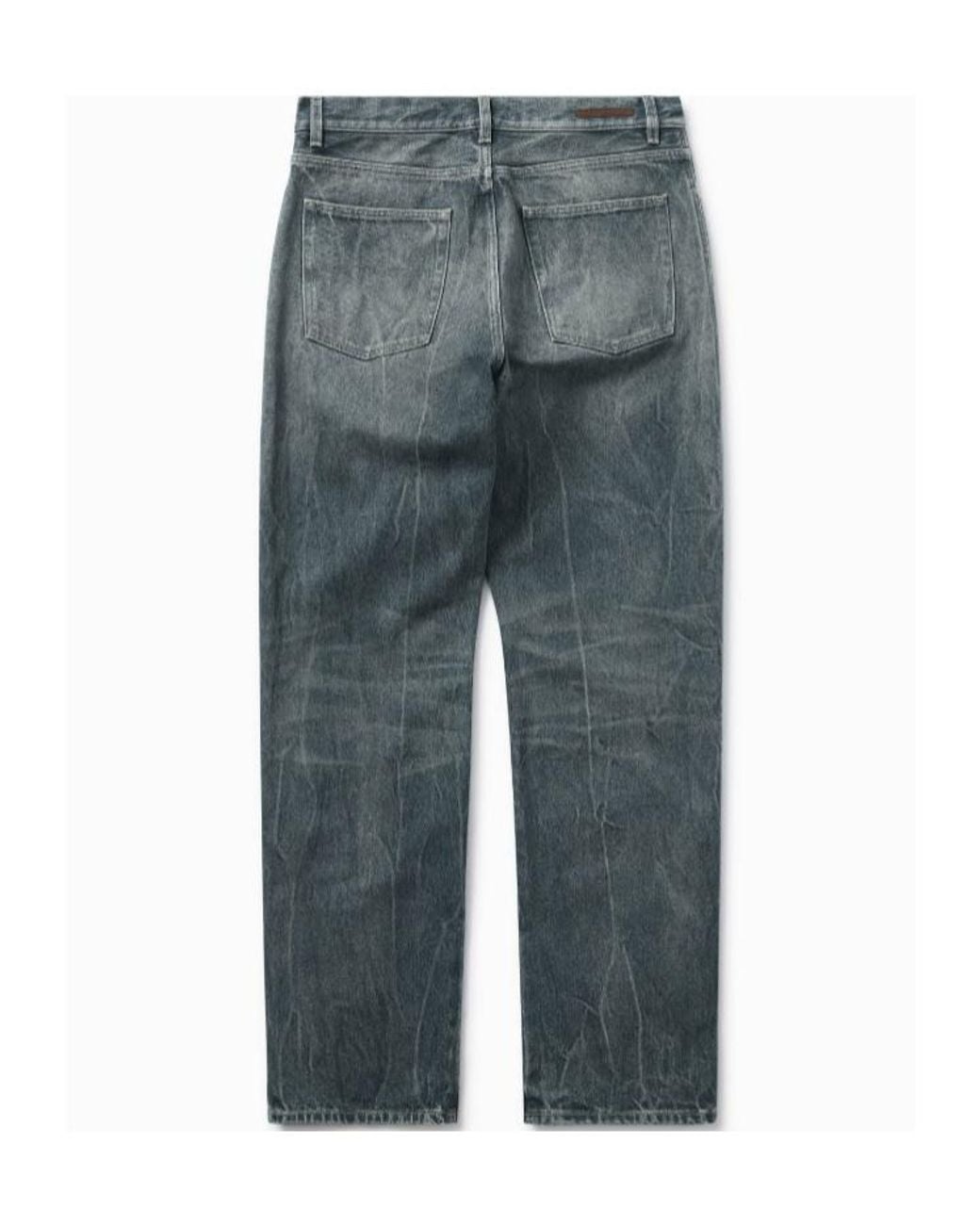 1989 STUDIO Gray Relaxed Fit Jeans for men
