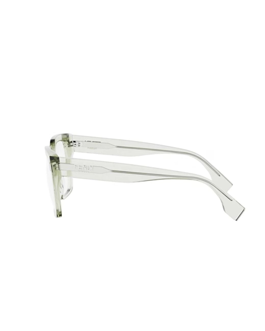 Fendi White Eyewear Square Frame Glasses for men
