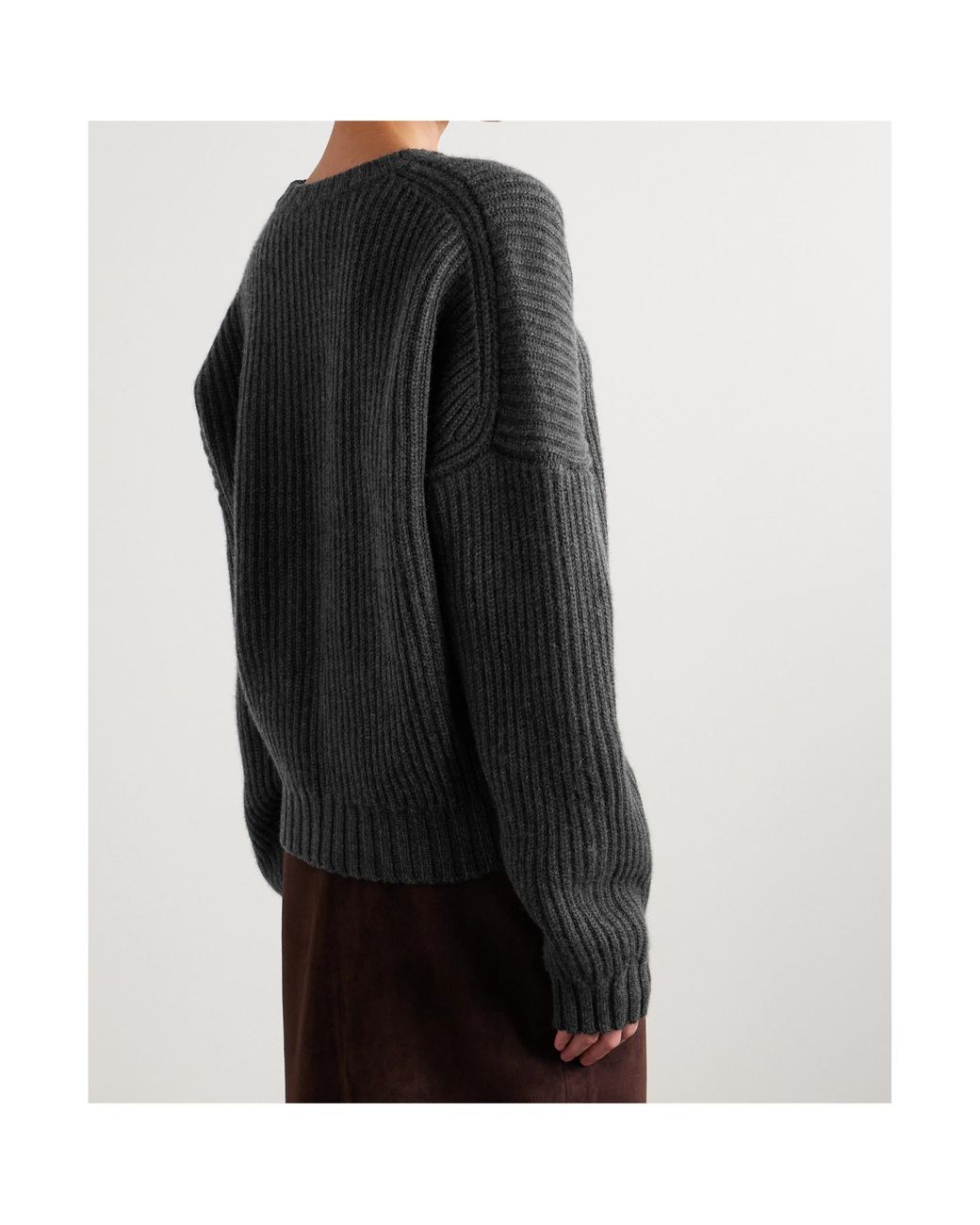 Khaite Black Manuela Crewneck Jumper