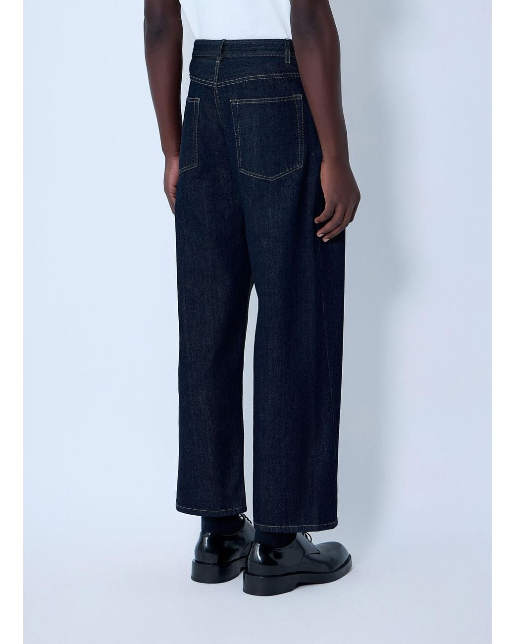Jil Sander Blue Straight Leg Jeans for men