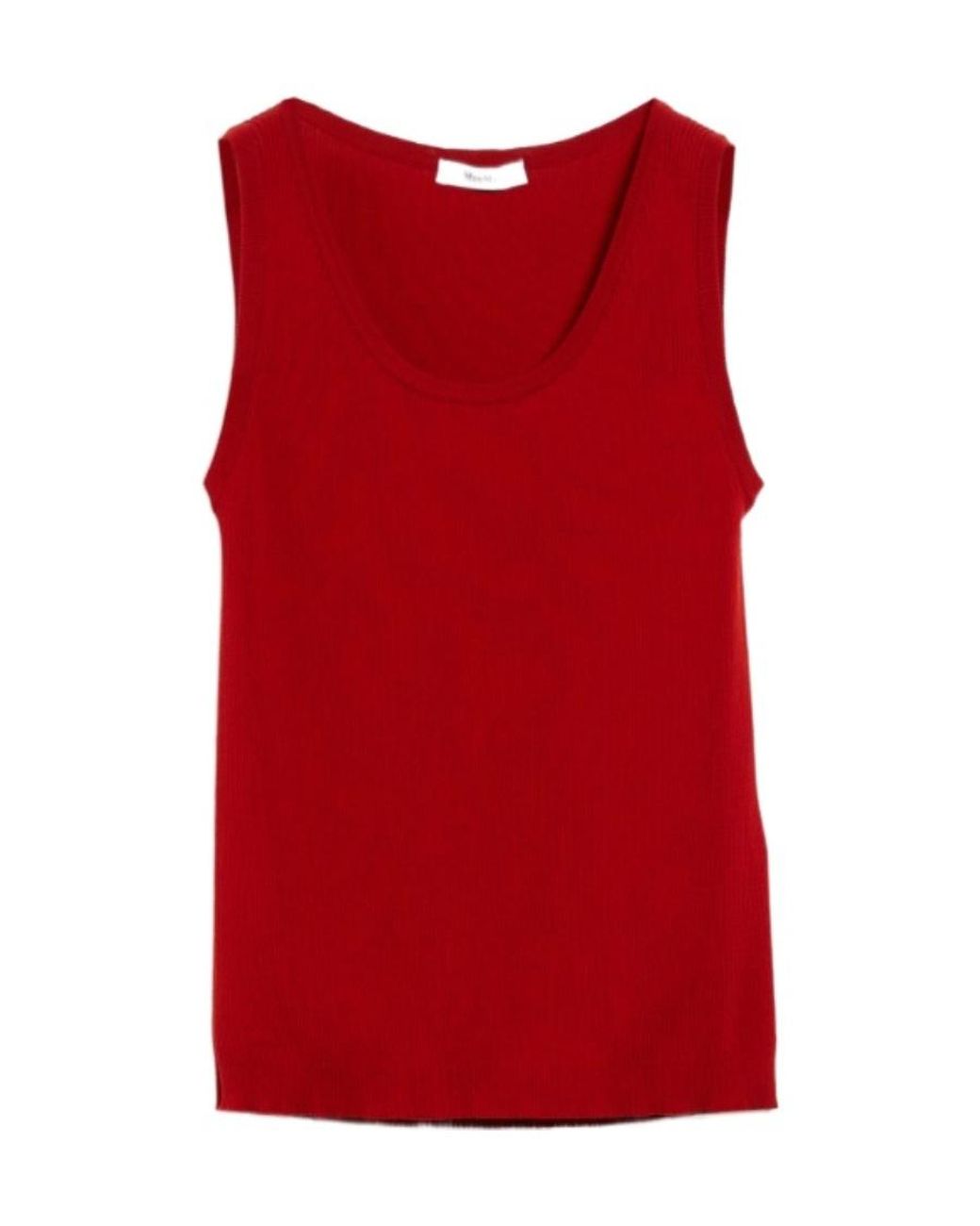 Max Mara Red Sleeveless Vest