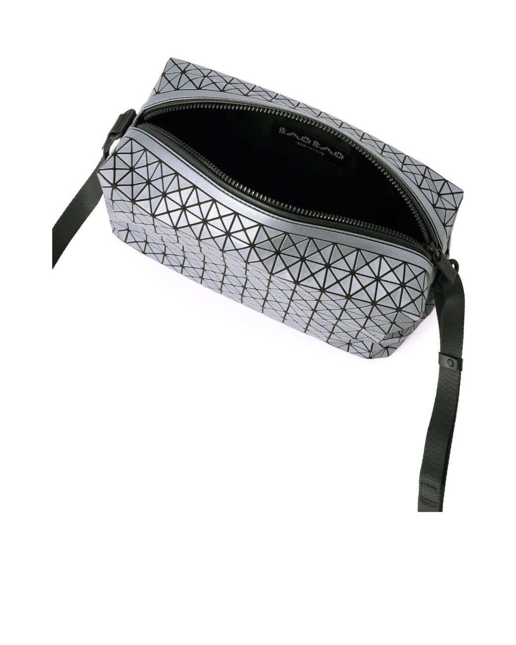 Issey Miyake White Saddle Bag Reflector Shoulder Bag for men