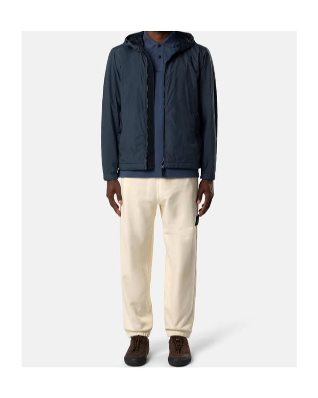 Stone Island Natural Loose-Fit Joggers With Pockets And Elasticated Cuffs for men