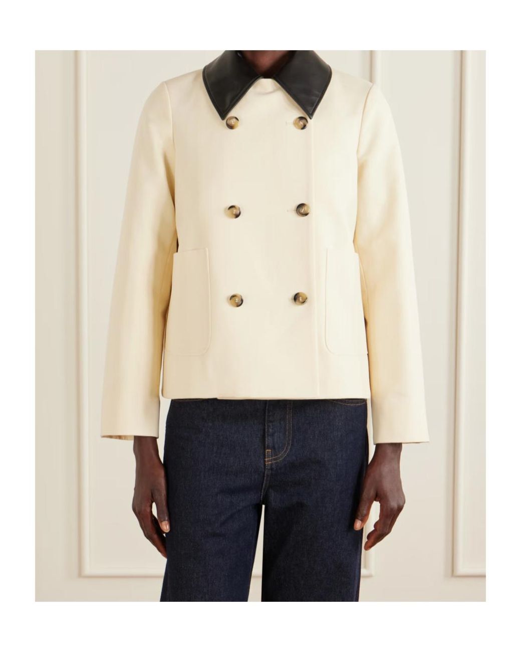 Altuzarra Natural Harburg Double-Breasted Jacket