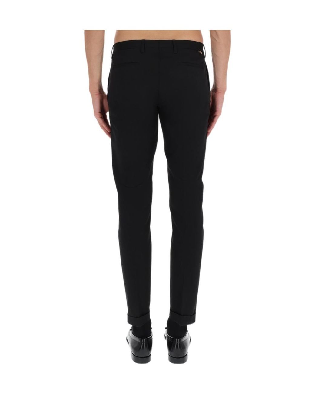 Paul Smith Black Cotton Tailored Pants for men