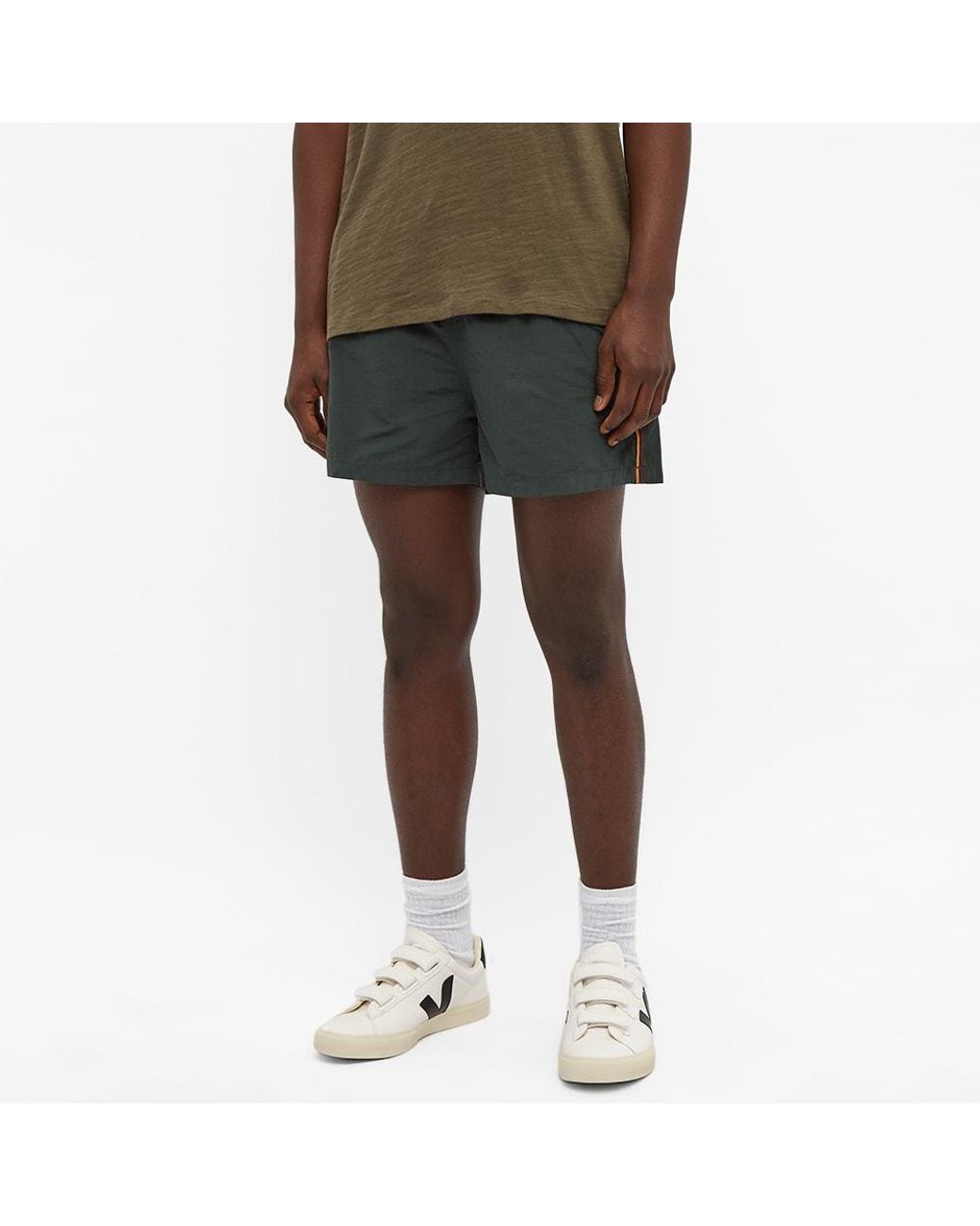 Paul Smith Gray Side Stripe Swim Shorts for men