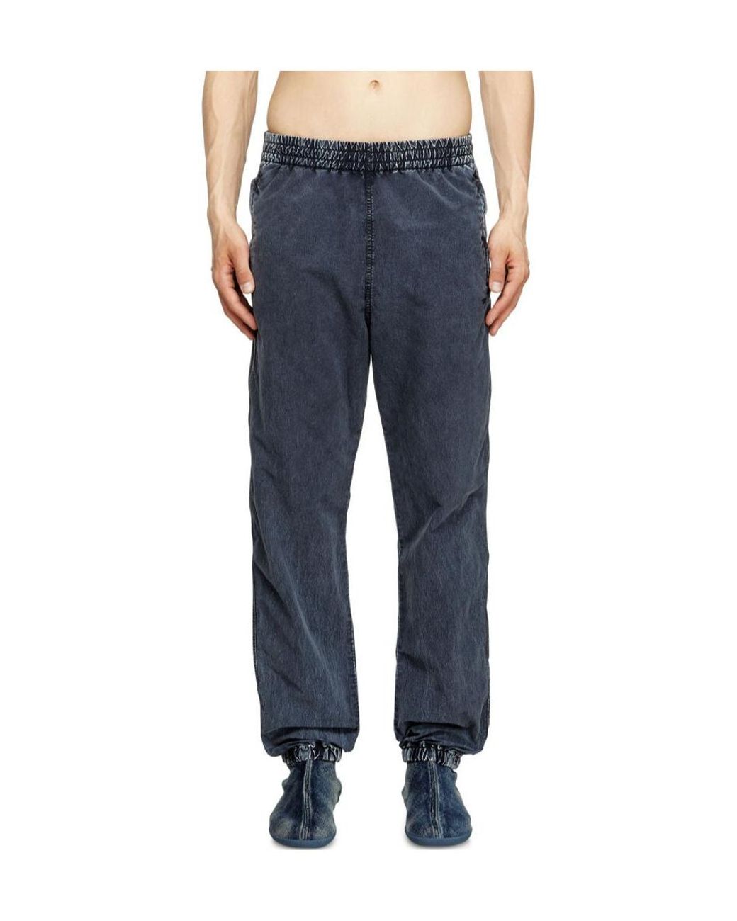 DIESEL Blue P-Wilson Tapered Leg Trousers for men