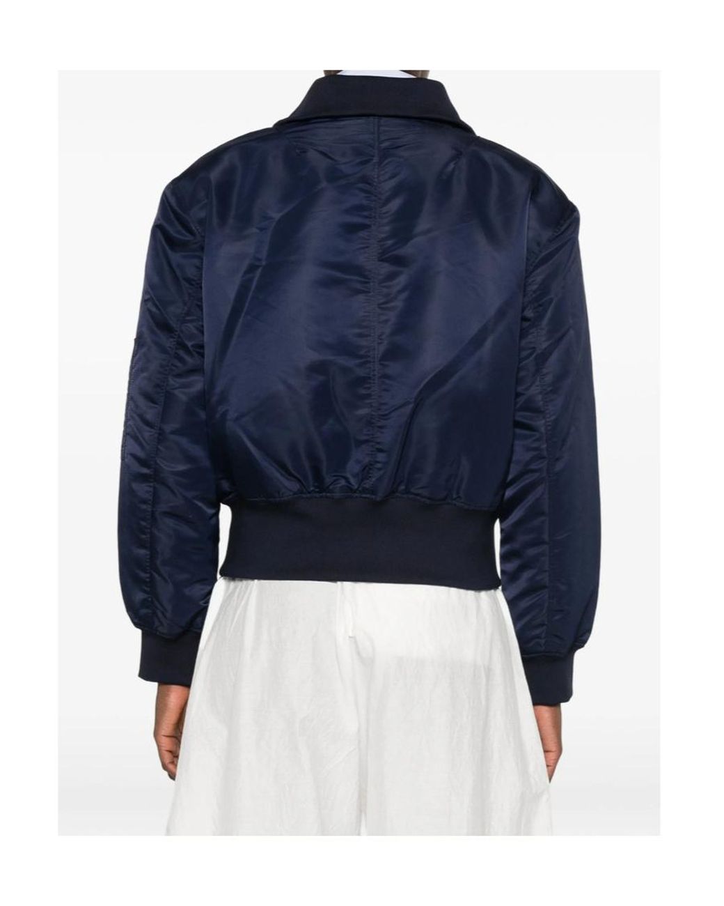 Frankie Shop Blue Long-Sleeve Casual Jacket