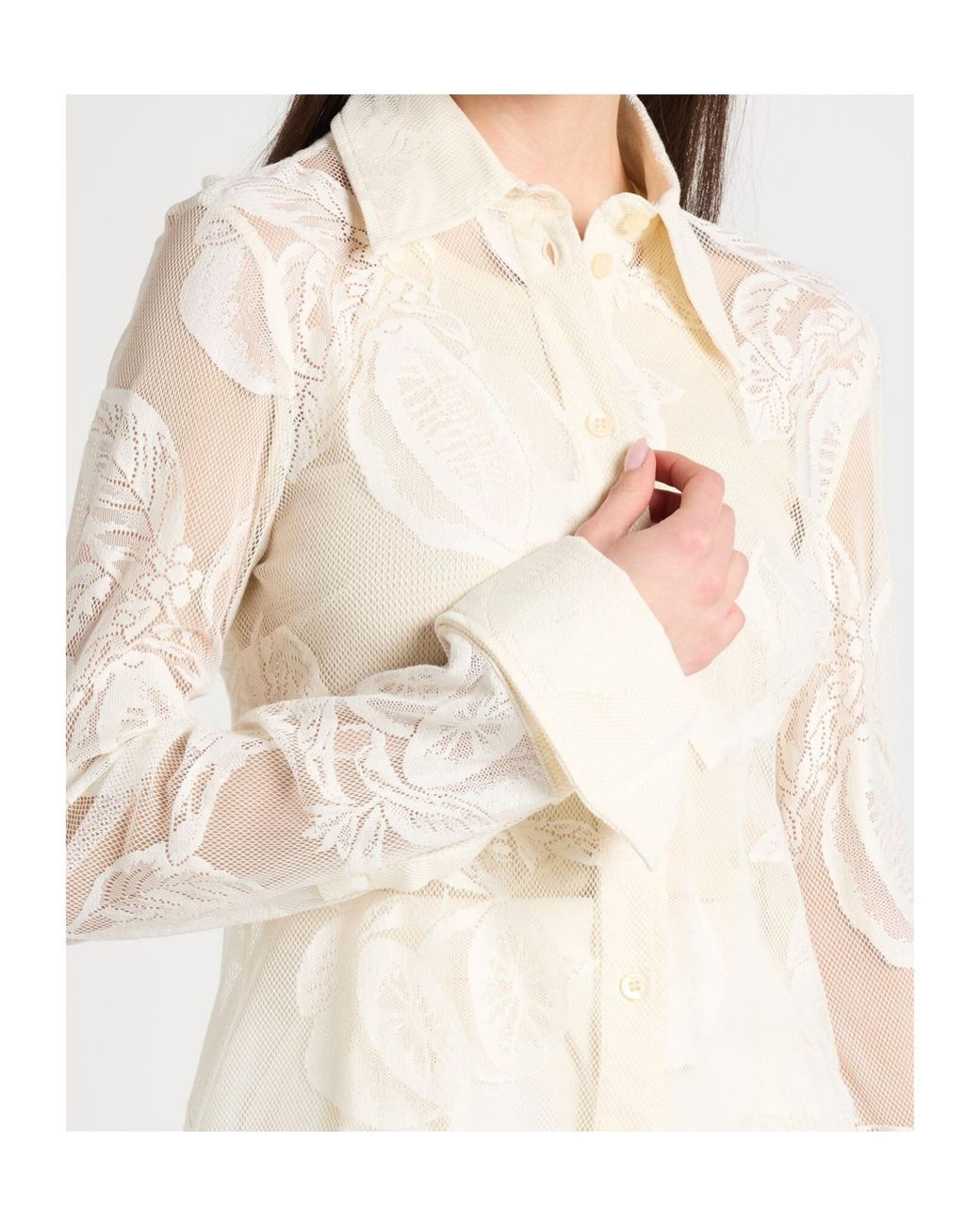 Sportmax White Lace Shirt