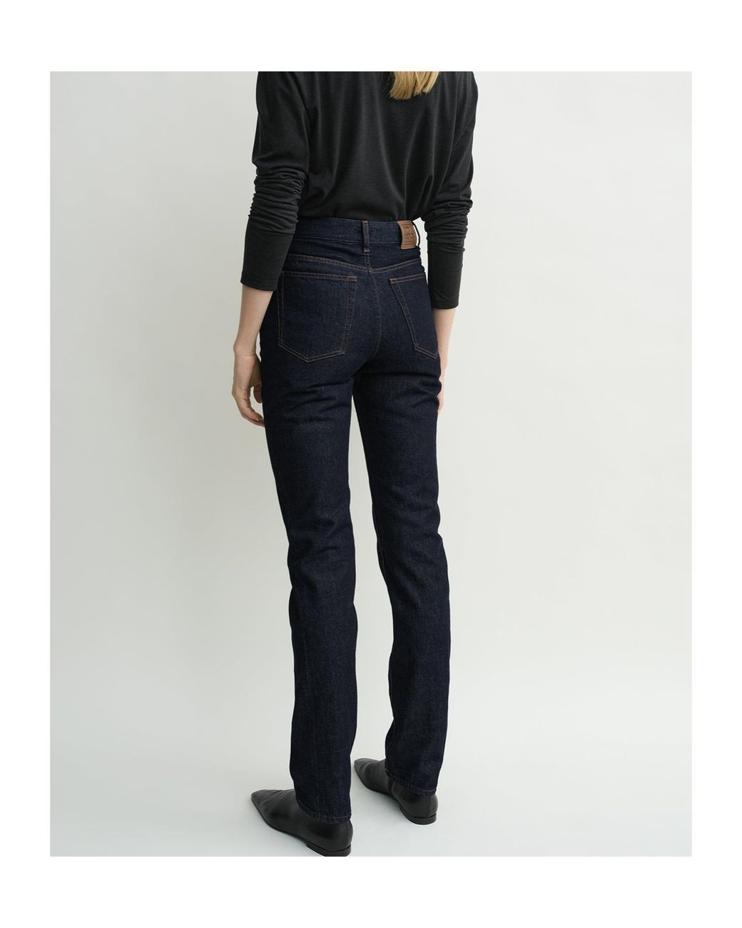 Totême Blue High-Waisted Slim-Fit Jeans