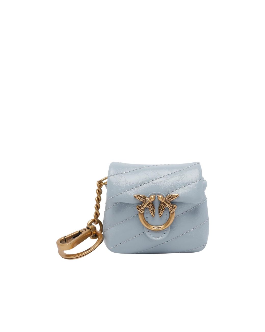 Pinko Blue Love Bag Puff Airpods Case