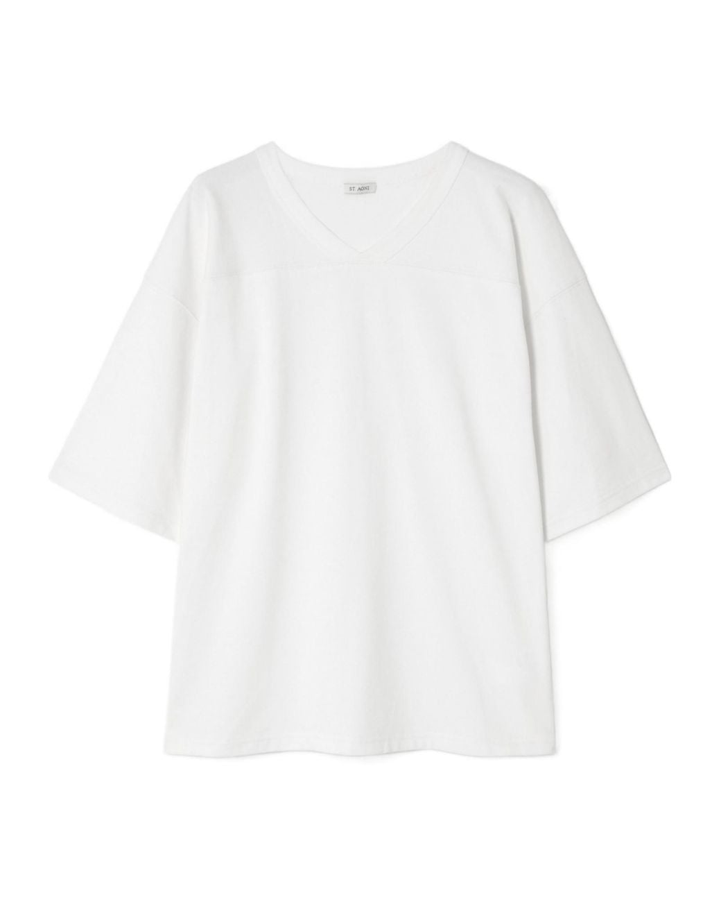 St. Agni White Minimalist T-Shirt