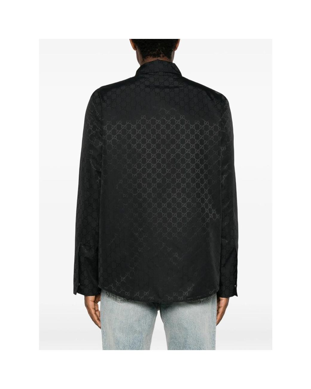 Gucci Black Spw Quilted Collar Jacket for men