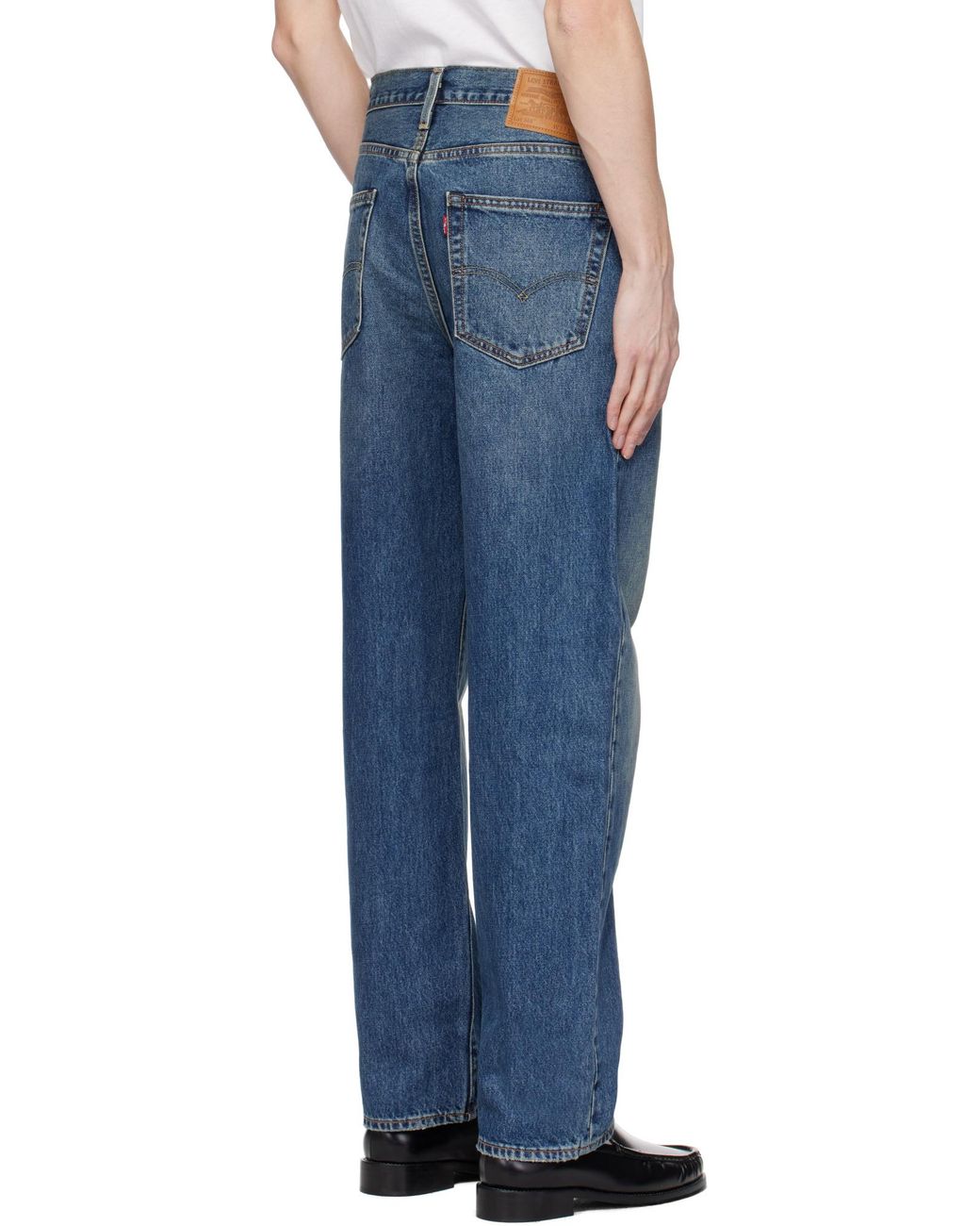 Levi's Blue 568 Relaxed Loose Jeans for men