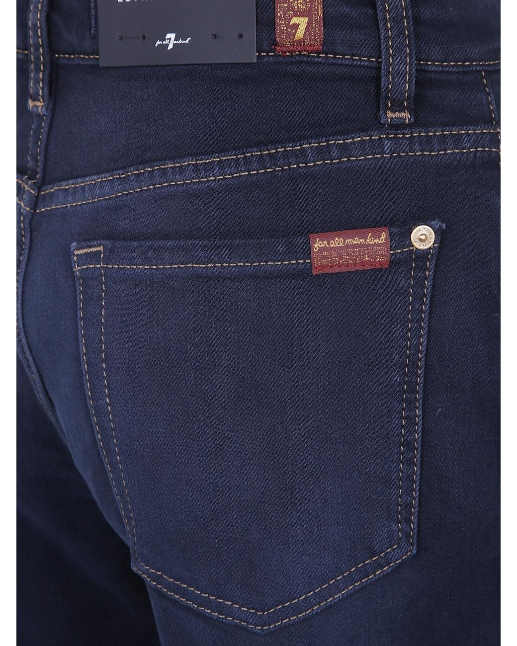 7 For All Mankind Blue Jeans With Belt Loops
